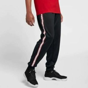 Air Jordan Basketball Button Snap Pants Black Red